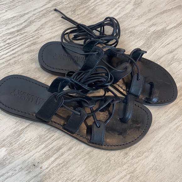 JOHNNY WAS leather gladiator sandals size 7 - Picture 2 of 5